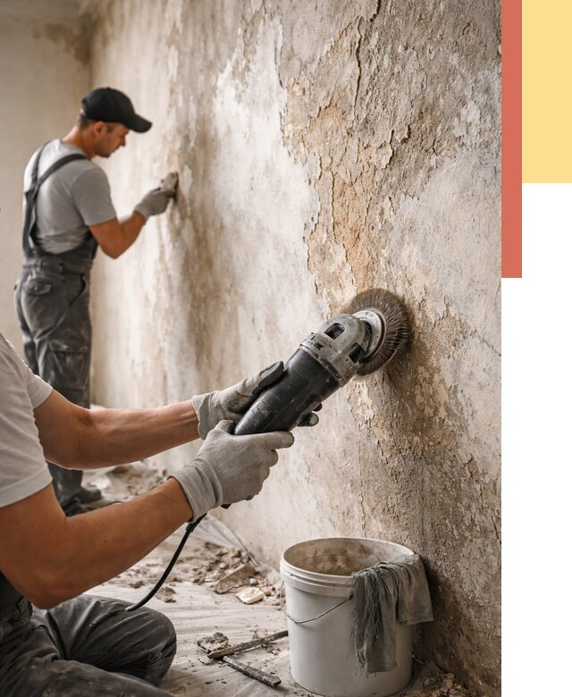 Снятие и удаление краски со стен в Сосновоборске от 2172 руб. — ОТДЕЛОЧНИК-Ссб