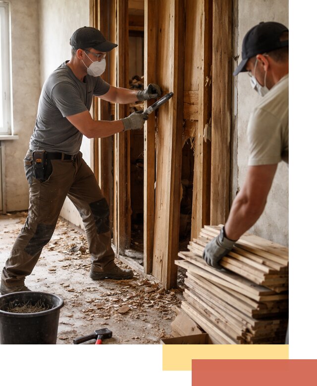 Демонтаж деревянных перегородок в Сосновоборске быстро и аккуратно