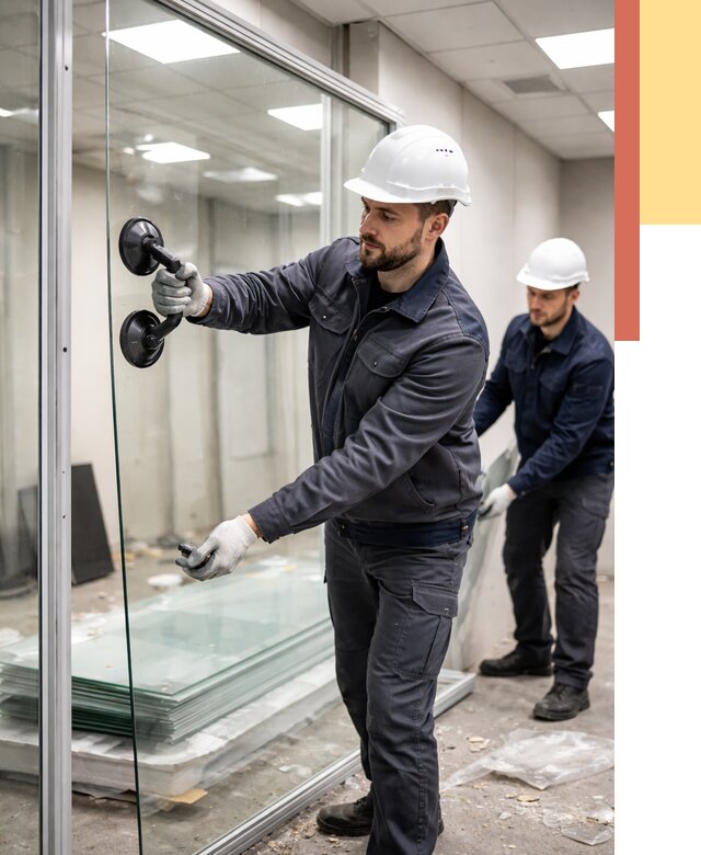 Демонтаж стеклянных перегородок в Сосновоборске от 3310 руб. — быстро и недорого | ОТДЕЛОЧНИК-Ссб