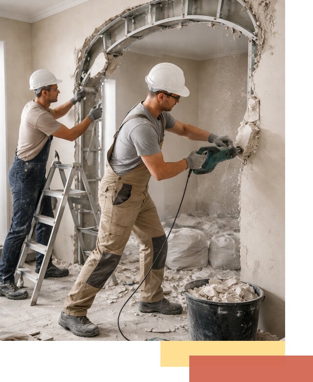 Демонтаж гипсокартонной арки в Сосновоборске быстро и аккуратно