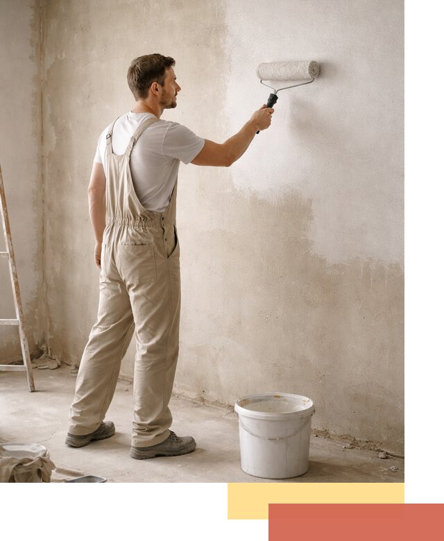 Грунтовка стен под отделку в Сосновоборске профессиональным раствором