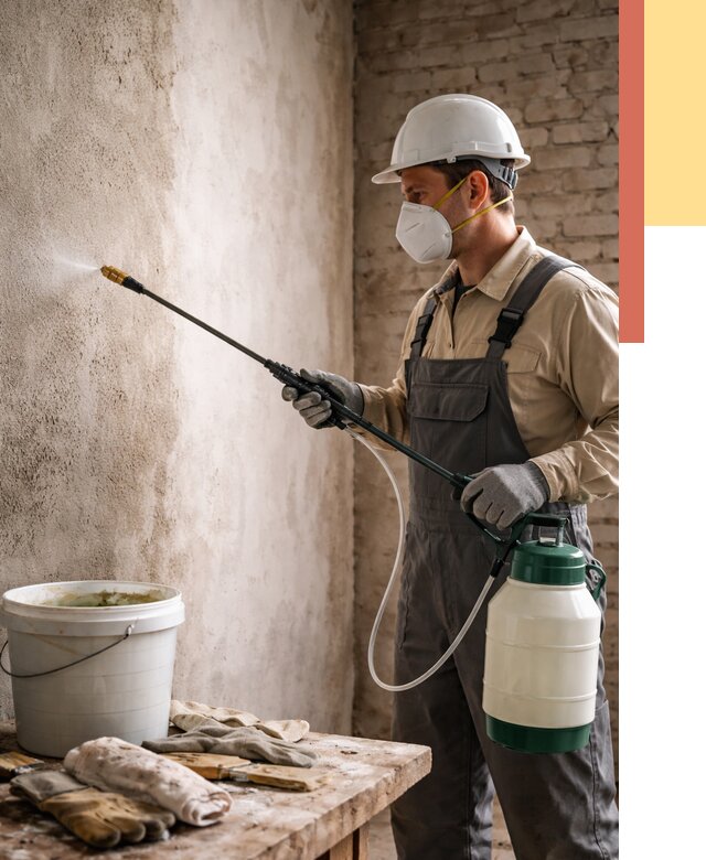 Антисептическая обработка стен в Сосновоборске от 1241 руб. — быстро и недорого | ОТДЕЛОЧНИК-Ссб