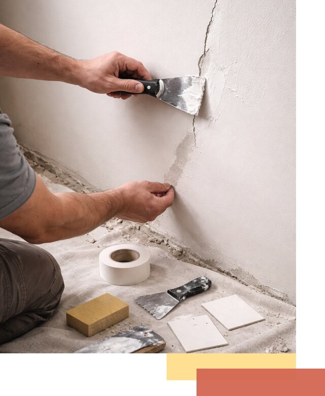 Заделка трещин и сколов в стенах и потолках в Сосновоборске