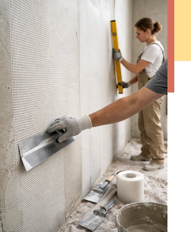 Армирование стен стеклосеткой в Сосновоборске от 3310 руб. под ключ | ОТДЕЛОЧНИК-Ссб