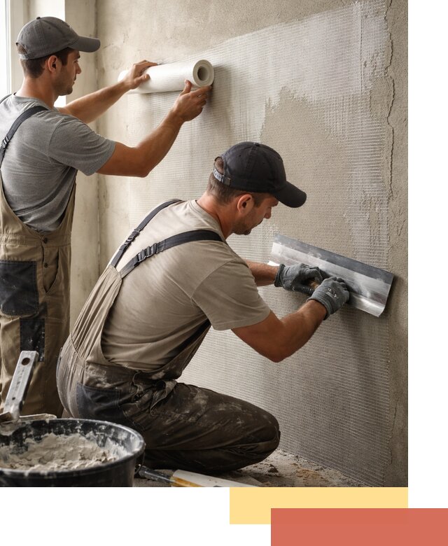 Армирование стен стеклосеткой в Сосновоборске для прочной отделки