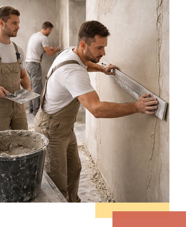 Штукатурка стен без маяков в Сосновоборске быстро и качественно