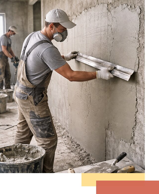 Штукатурка бетонных стен в Сосновоборске качественно и долговечно