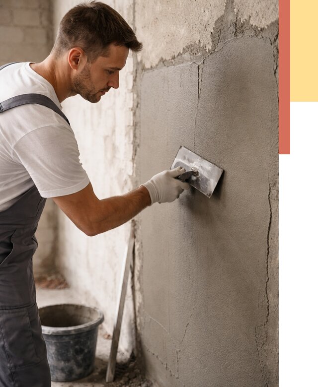 Штукатурка стен под плитку в Сосновоборске от 4345 руб./м2 — выравнивание под плитку | ОТДЕЛОЧНИК-Ссб