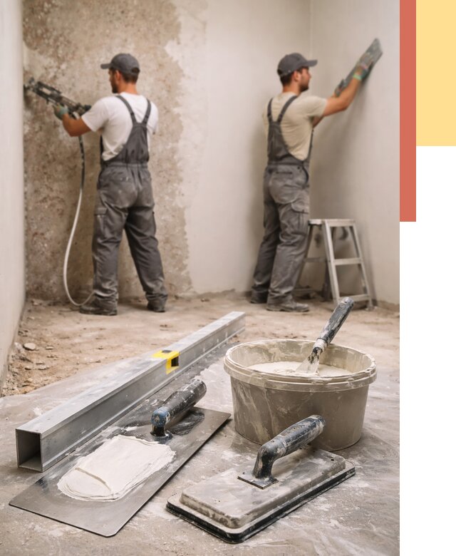 Штукатурка стен под обои в Сосновоборске от 4655 руб./м2 — выравнивание под обои | ОТДЕЛОЧНИК-Ссб