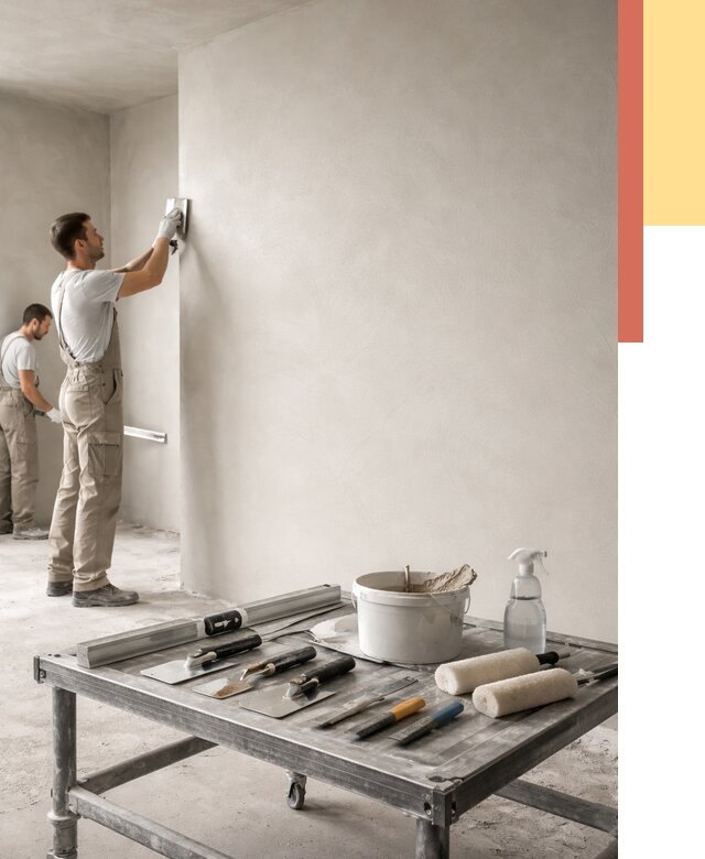 Штукатурка стен под покраску в Сосновоборске от 4655 руб./м² — качественно и недорого | ОТДЕЛОЧНИК-Ссб