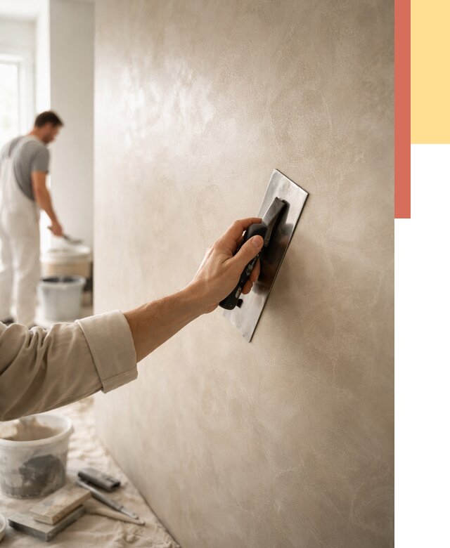 Венецианская штукатурка в Сосновоборске от 3621 руб/м² — нанесение стен под ключ | ОТДЕЛОЧНИК-Ссб