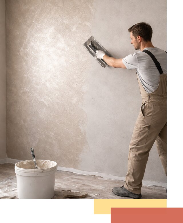 Декоративная штукатурка «Мокрый шелк» под ключ в Сосновоборске