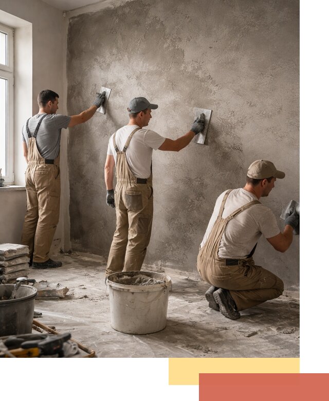 Декоративная штукатурка под бетон в Сосновоборске для стен и потолков