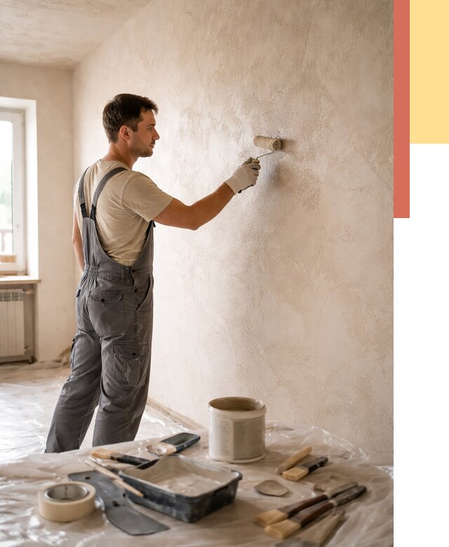 Нанесение лессирующей краски по декоративке в Сосновоборске от 1810 руб. | ОТДЕЛОЧНИК-Ссб