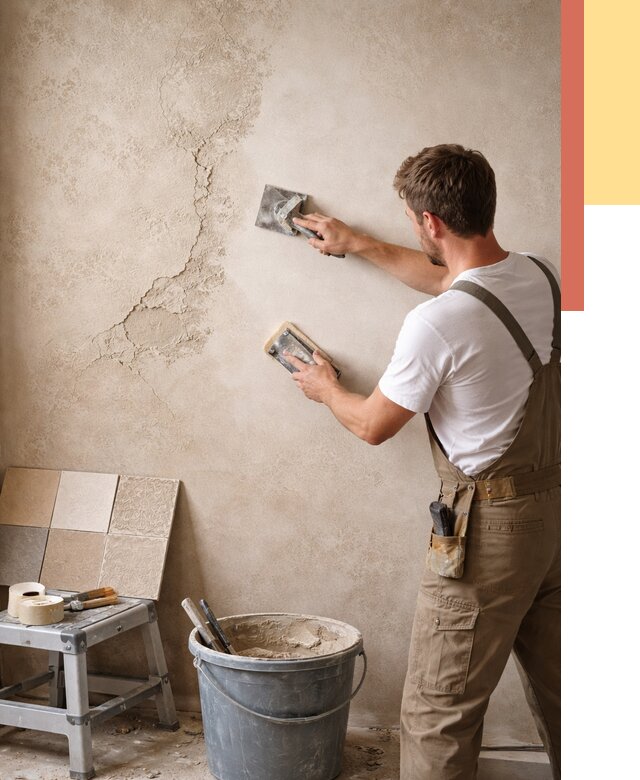 Ремонт декоративной штукатурки в Сосновоборске от 4655 руб. под ключ | ОТДЕЛОЧНИК-Ссб