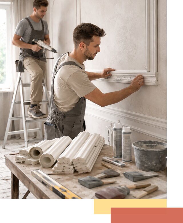 Монтаж лепнины на стены в Сосновоборске профессионально и качественно