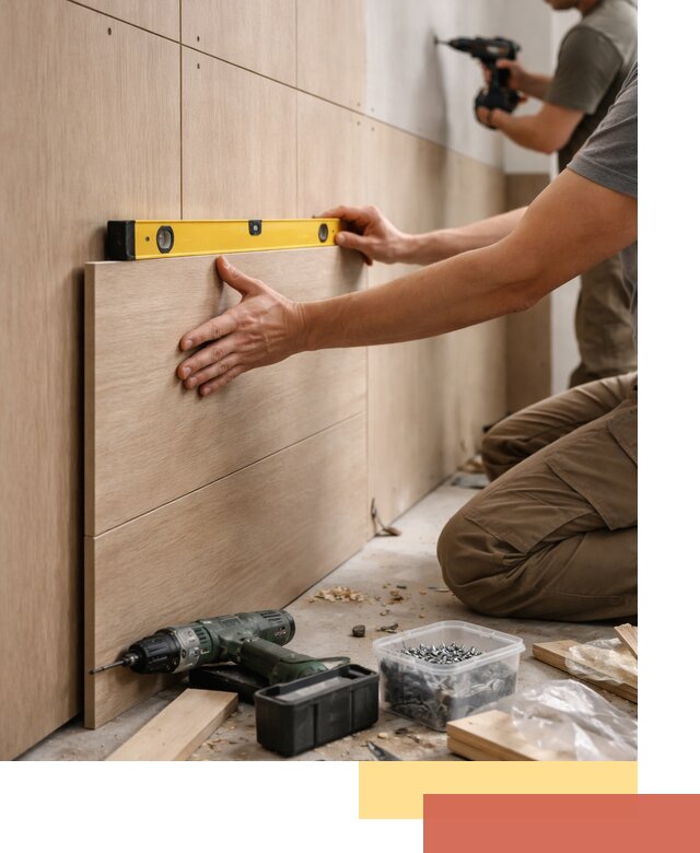 Профессиональный монтаж МДФ панелей на стены в Сосновоборске