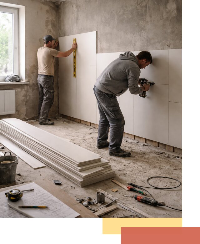 Монтаж ПВХ панелей на стены в Сосновоборске качественно и быстро