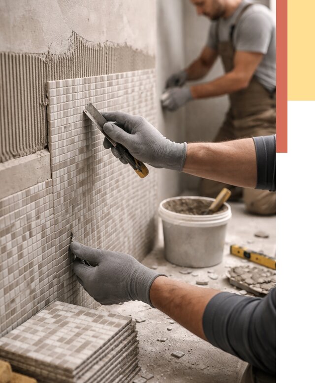 Облицовка стен мозаикой в Сосновоборске от 3310 руб/м2 — укладка мозаики на стены | ОТДЕЛОЧНИК-Ссб