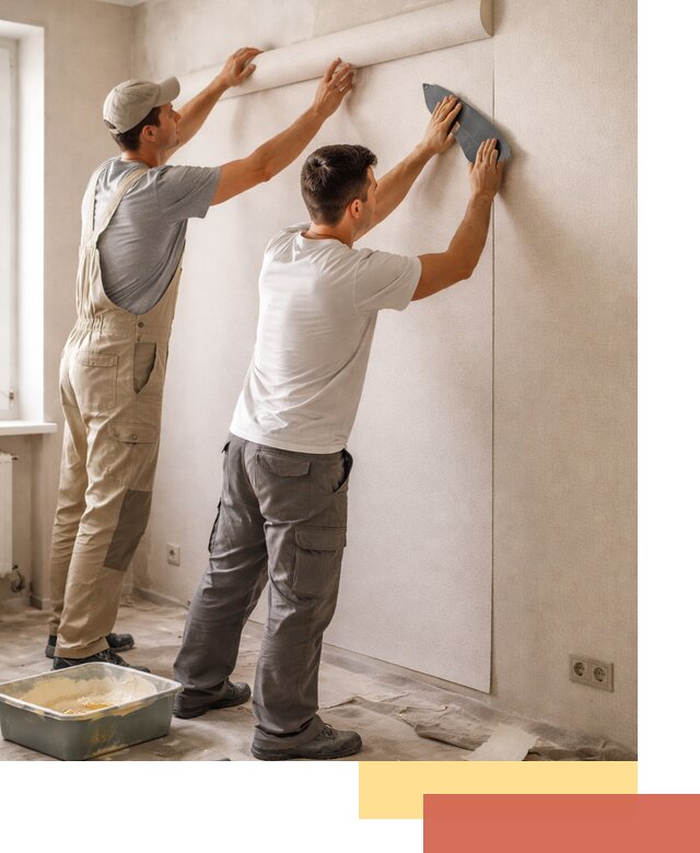 Поклейка виниловых обоев в Сосновоборске профессионально и качественно