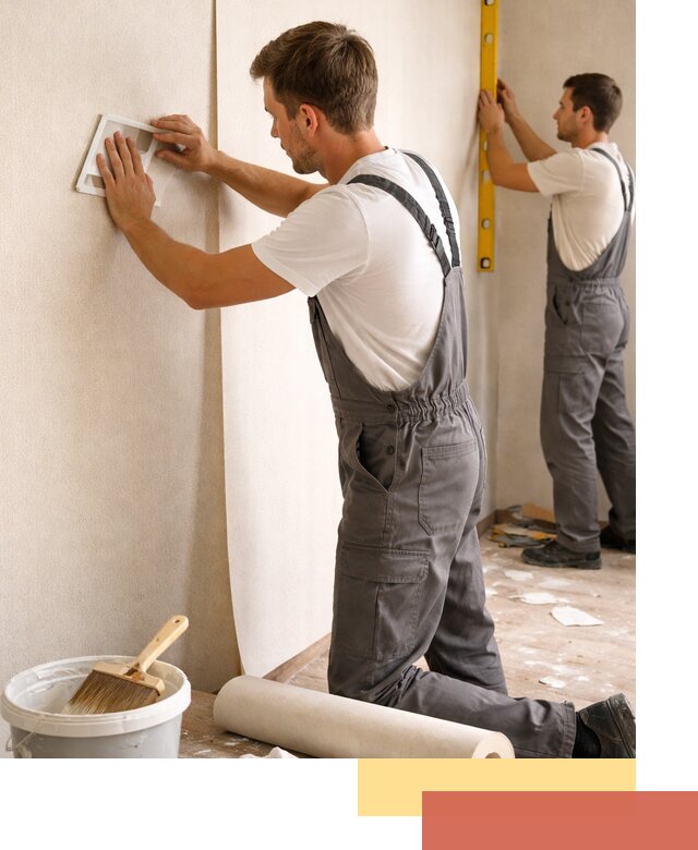 Поклейка бумажных обоев в Сосновоборске качественно и недорого