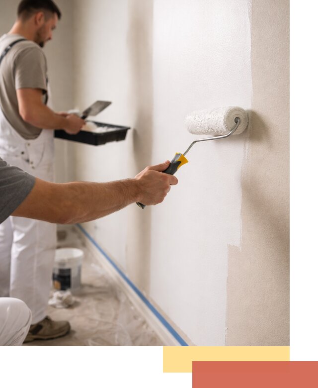 Покраска стен акриловой краской профессионально в Сосновоборске