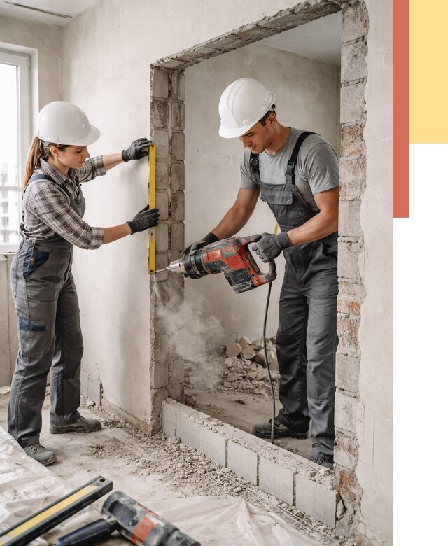 Создание проемов в стенах в Сосновоборске от 6724 руб. — алмазная резка и расширение | ОТДЕЛОЧНИК-Ссб