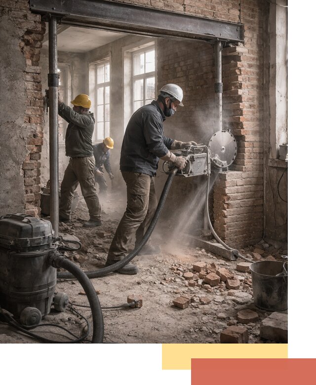 Прорезка проема в стене под дверной или оконный проем в Сосновоборске