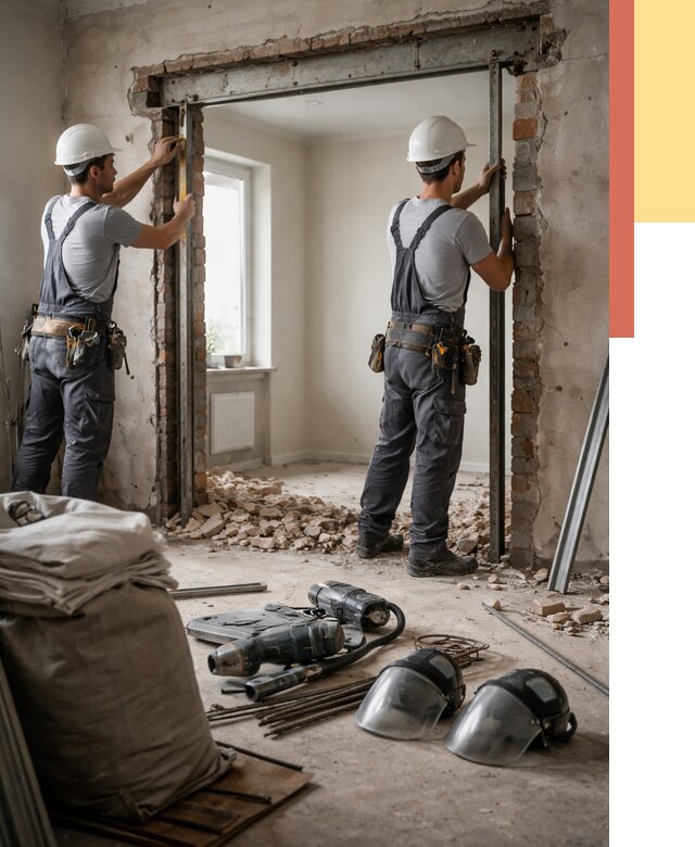 Расширение дверного проема в Сосновоборске от 12931 руб. под ключ | ОТДЕЛОЧНИК-Ссб