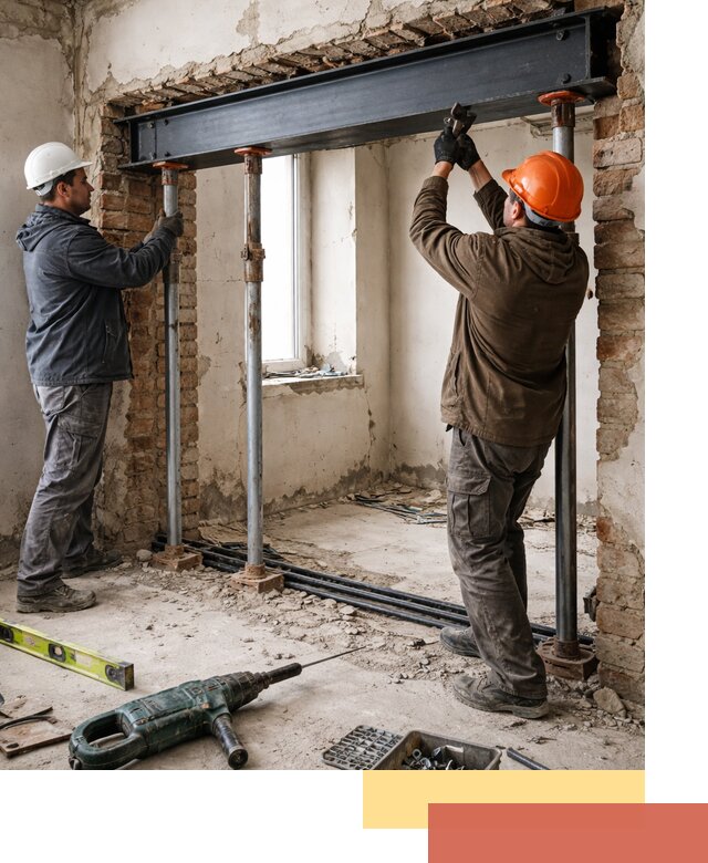 Усиление проема в стене в Сосновоборске для расширения и безопасности