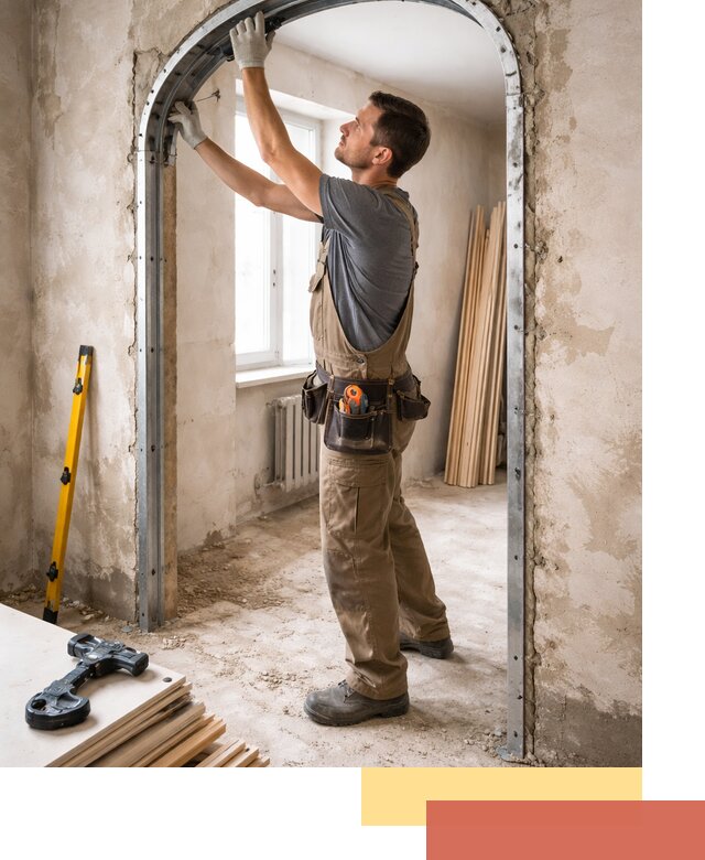 Устройство арочного проема в Сосновоборске под ключ