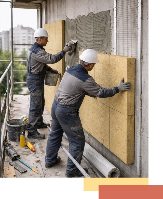 Утепление стен зданий и домов в Сосновоборске качественно и надежно