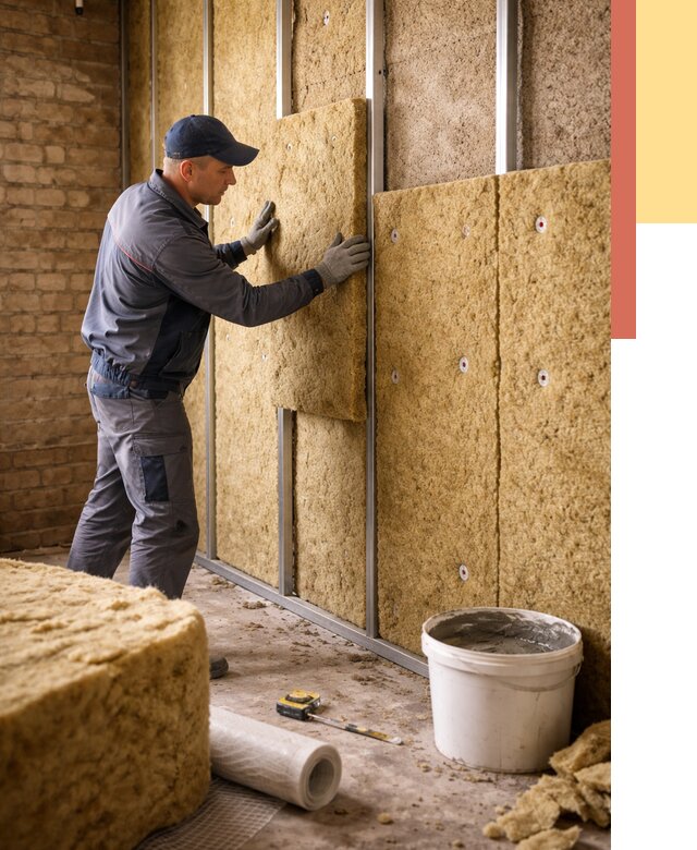 Утепление стен минватой в Сосновоборске от 1397 руб./м2 — недорого и быстро | ОТДЕЛОЧНИК-Ссб