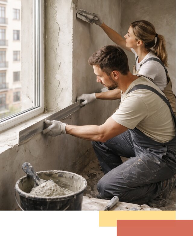 Штукатурка откосов дверей и окон профессионально в Сосновоборске