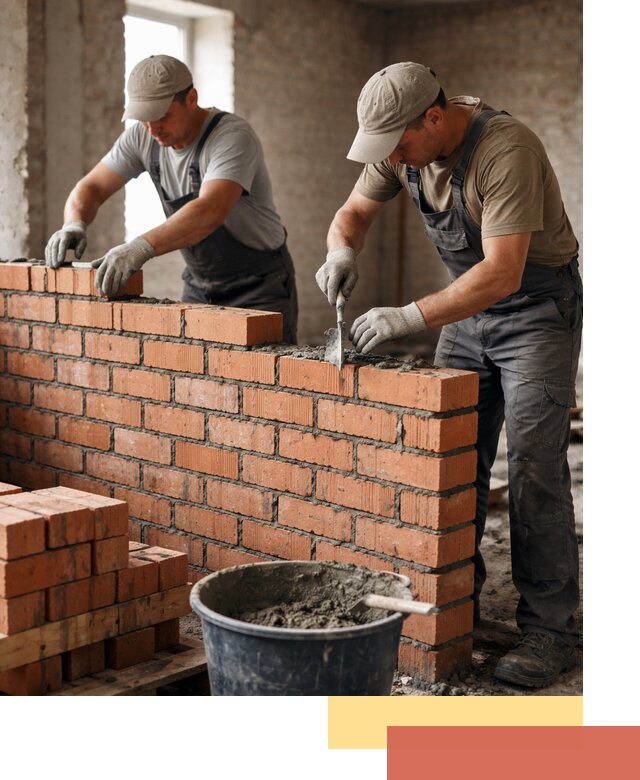 Кладка кирпичных перегородок под ключ в Сосновоборске