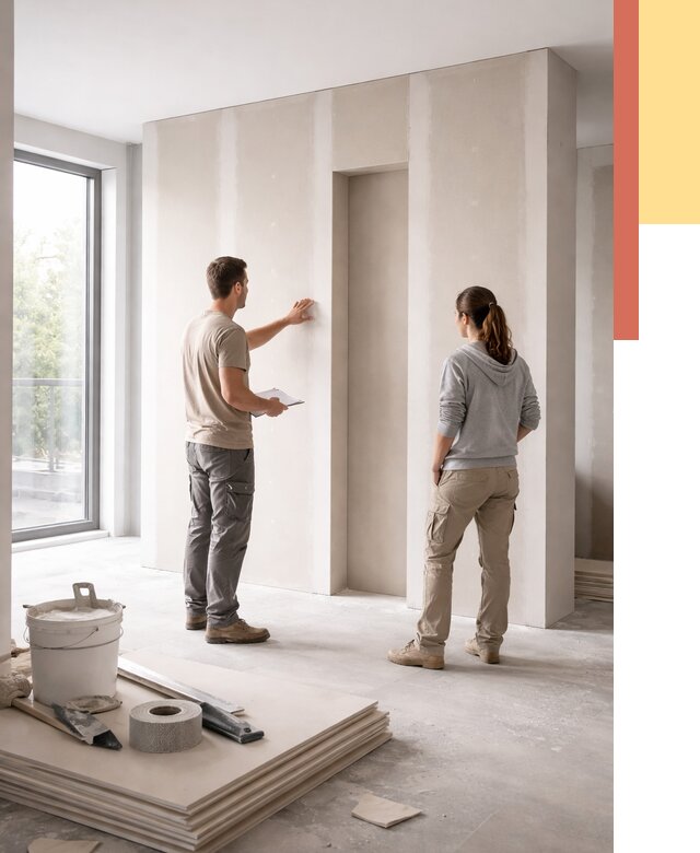 Зонирующая перегородка из гипсокартона в Сосновоборске от 2897 руб. под ключ | ОТДЕЛОЧНИК-Ссб