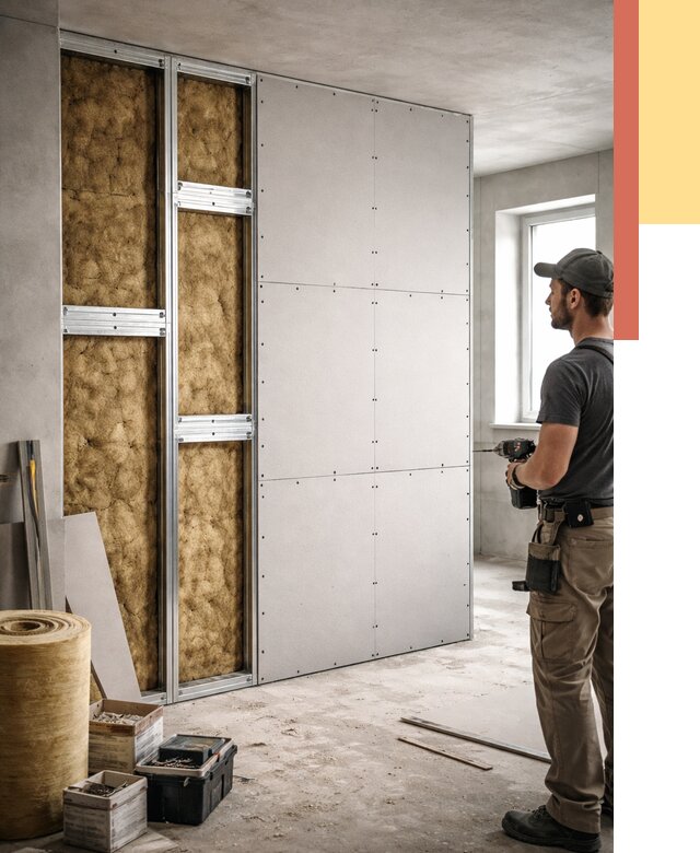 Усиленная перегородка под навеску в Сосновоборске от 13242 руб. — монтаж под ключ | ОТДЕЛОЧНИК-Ссб