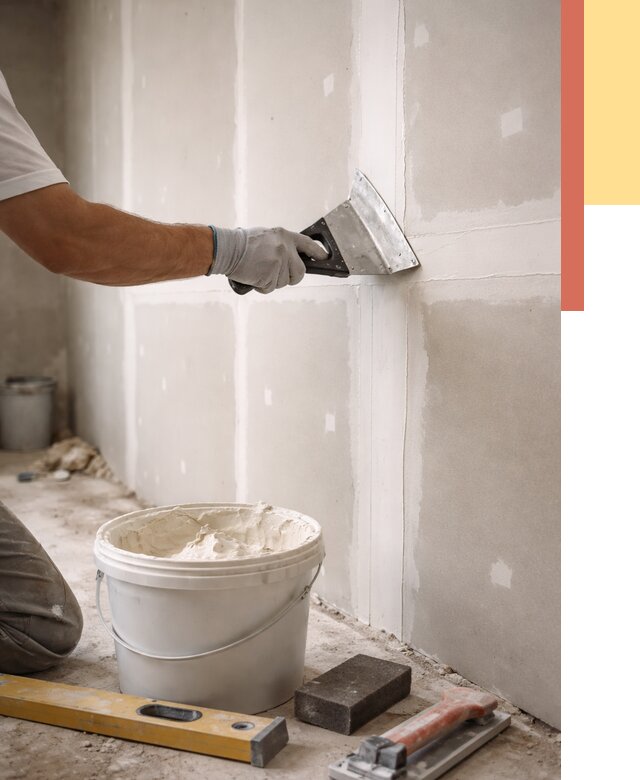 Шпаклевка перегородок из гипсокартона в Сосновоборске от 2586 руб. — услуги ОТДЕЛОЧНИК-Ссб