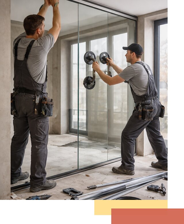 Цельностеклянные перегородки под ключ в Сосновоборске