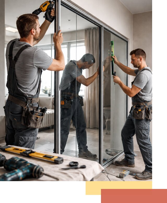 Каркасные стеклянные перегородки под ключ в Сосновоборске