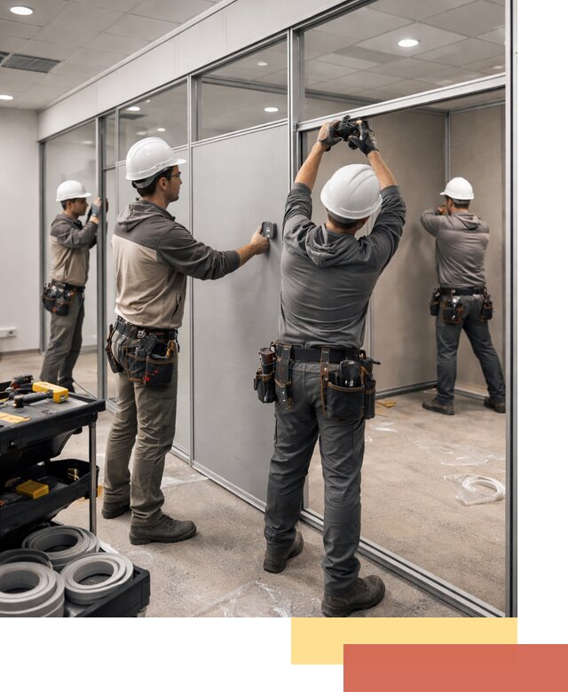 Мобильные офисные перегородки под ключ в Сосновоборске