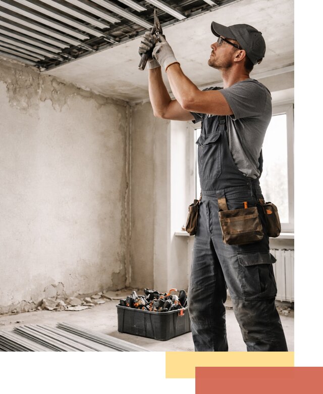 Демонтаж реечного потолка в Сосновоборске быстро и аккуратно