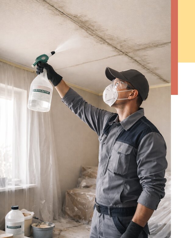 Антисептическая обработка потолка в Сосновоборске от 2586 руб. | ОТДЕЛОЧНИК-Ссб