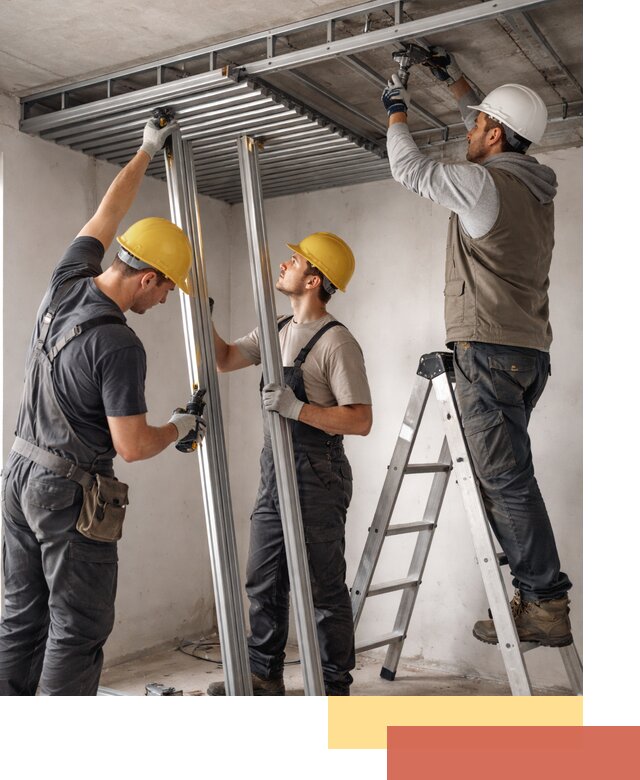 Монтаж реечного потолка под ключ в Сосновоборске