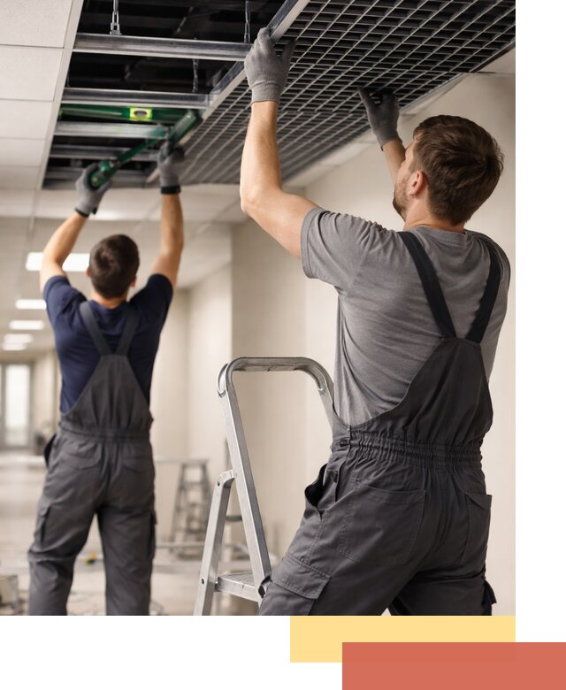 Монтаж потолка Грильято в Сосновоборске: установка под ключ качественно