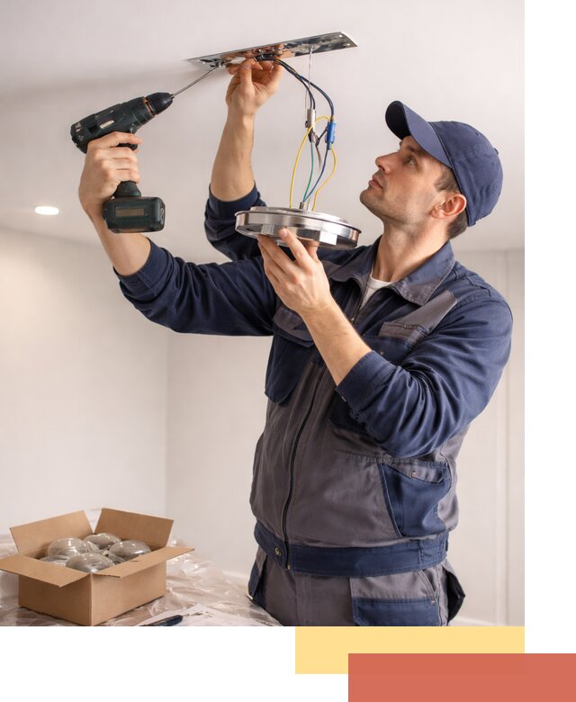 Установка люстры в натяжной потолок в Сосновоборске