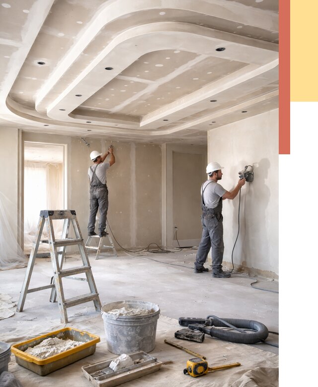 Многоуровневый потолок из гипсокартона в Сосновоборске от 776 руб. под ключ | ОТДЕЛОЧНИК-Ссб