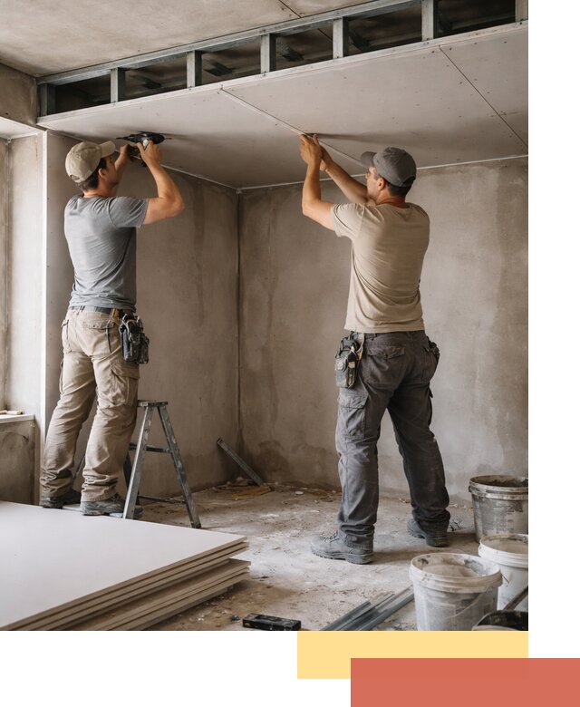 Короб из гипсокартона на потолке под ключ в Сосновоборске