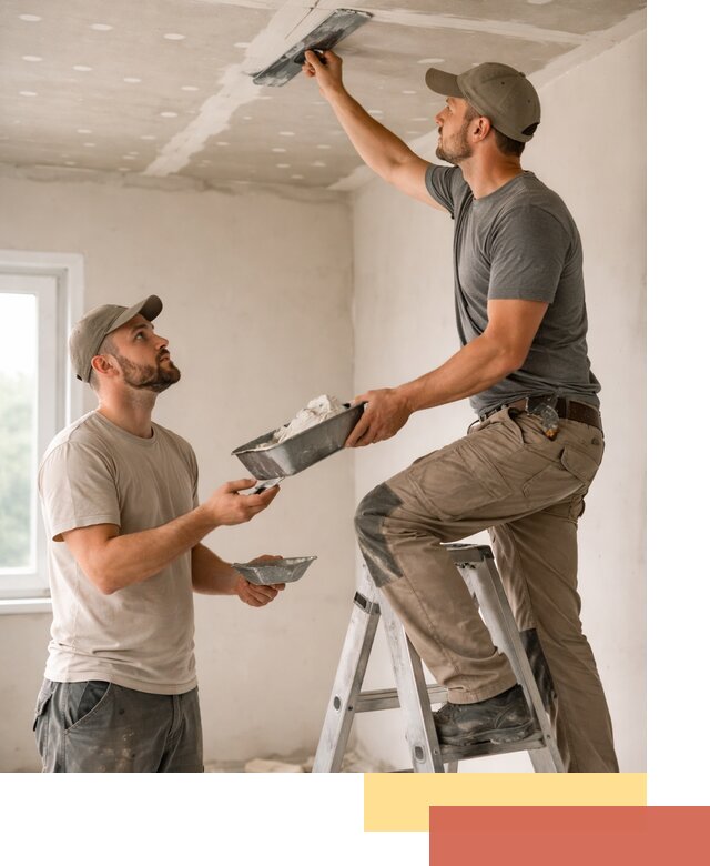 Шпаклевка потолка из гипсокартона в Сосновоборске качественно и быстро