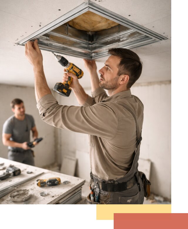 Монтаж люка в потолок из ГКЛ в Сосновоборске